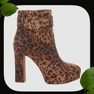 Jessica Simpson Kobanie Leopard Bootie  SIZE 8